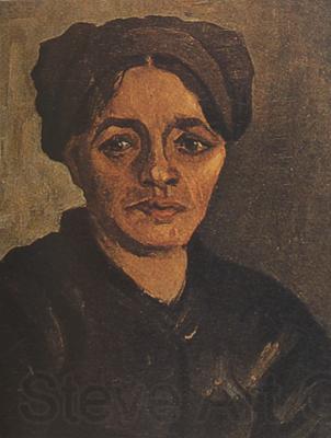 Vincent Van Gogh Head of a Peasant Woman with Dark Cap (nn04)